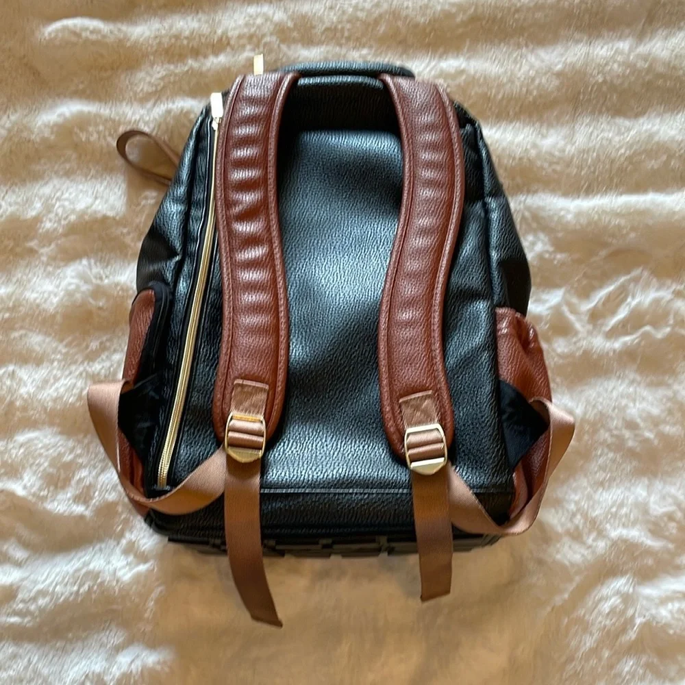 Multi-Color Women’s Backpack - White, Black & Brown
